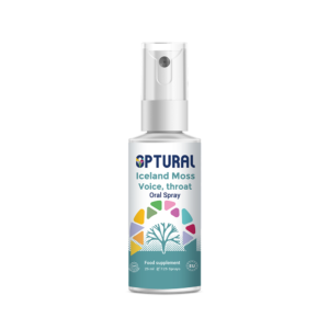 Optural Iceland Moss Oral Spray - Natural Voice and Throat Recovery - Made in Ireland.