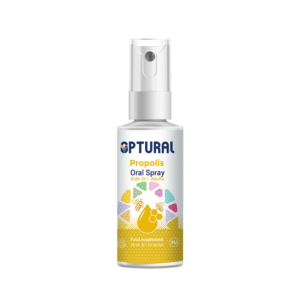 Optural Propolis Oral Spray bottle - Natural Immune Guard for Families - Made in Ireland.
