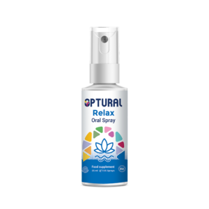Optural Relax Oral Spray bottle - Natural Calm and Stress Management Support - Made in Ireland.